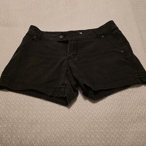 Women's Black Casual Jean Shorts